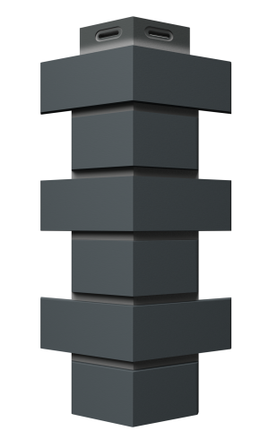 Угол наружный для фасадных панелей Docke Standard Флемиш, Темно-Серый