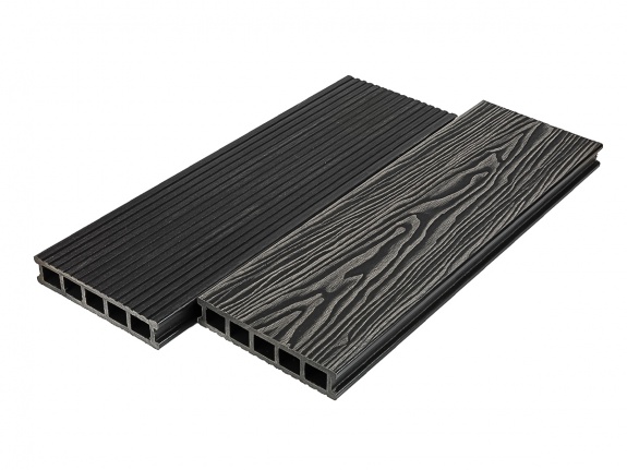 Террасная доска Deckart 165х32 мм Magnum Pro 3D-тиснение Графит 6м