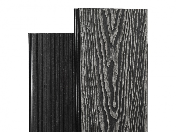 Террасная доска Deckart 165х32 мм Magnum Pro 3D-тиснение Графит 6м