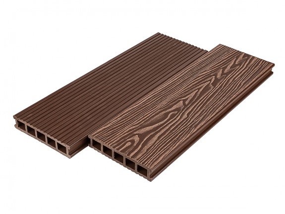 Террасная доска Deckart 165х32 мм Magnum Pro 3D-тиснение Махагон 4м