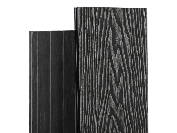 Террасная доска Deckart 150х24 мм Praktik New 3D-тиснение Графит 3м