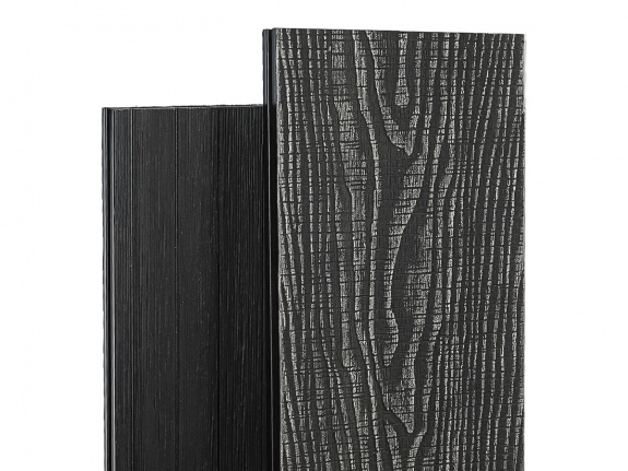 Террасная доска Deckart 150х24 мм Praktik Old 3D-тиснение Графит 3м