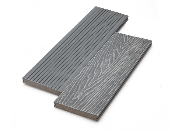 Террасная доска Deckart 150х20 мм Monolit 3D (полнотелая доска) Серый 4м