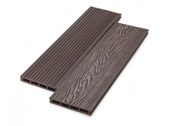 Террасная доска Deckart 140х20 мм Praktik Pro 3D текстура под дерево Венге 4м