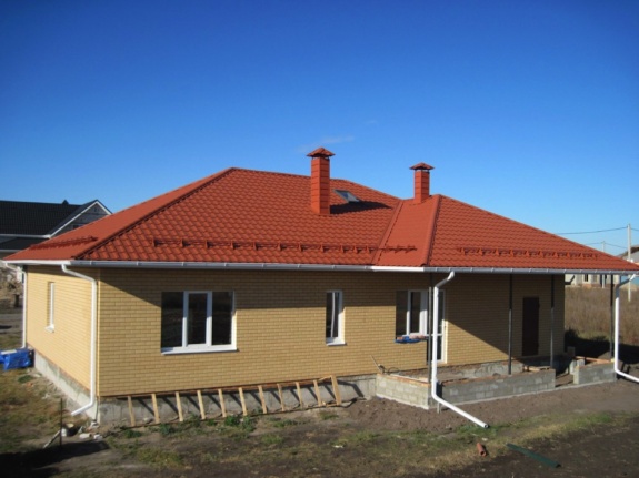 Металлочерепица квинта плюс 0,45 Drap ST RAL 8004 коричневая медь