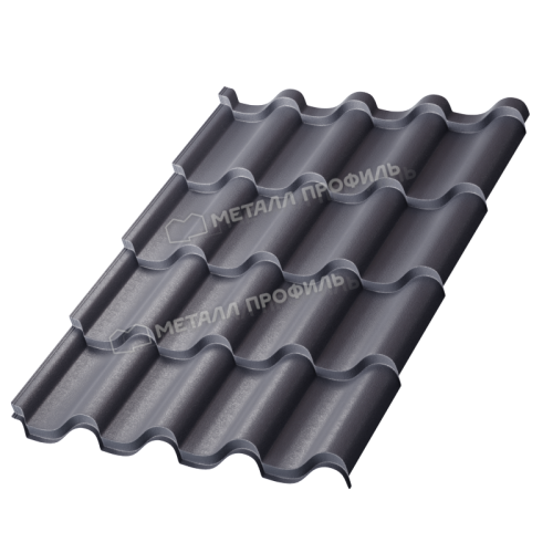 Металлочерепица МП Монтерроса-M (VALORI-20-Grey-0.5)