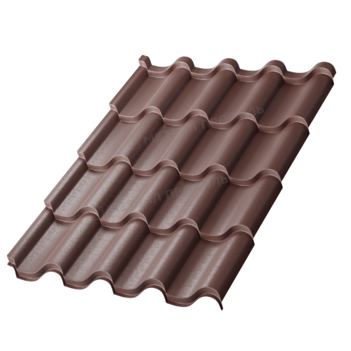 Металлочерепица МП Монтерроса-XL (VikingMP E-20-8017-0.5)
