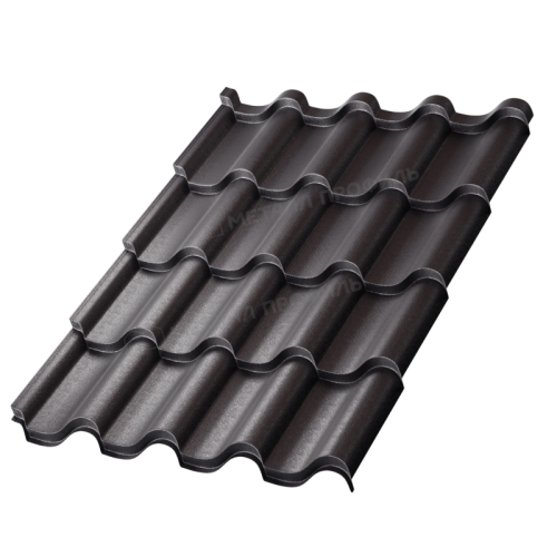 Металлочерепица МП Монтерроса-SL (VikingMP E-20-9005-0.5)