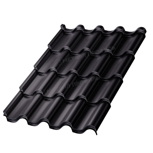 Металлочерепица МП Монтерроса-SL (PURMAN-20-9005-0.5)