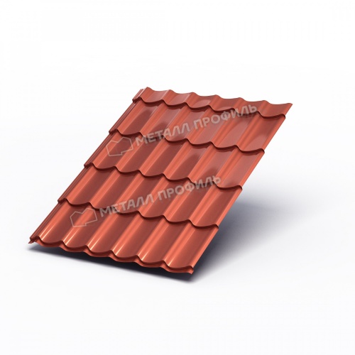 Металлочерепица МП Ламонтерра X (AGNETA-03-CopperCopper-0.5)