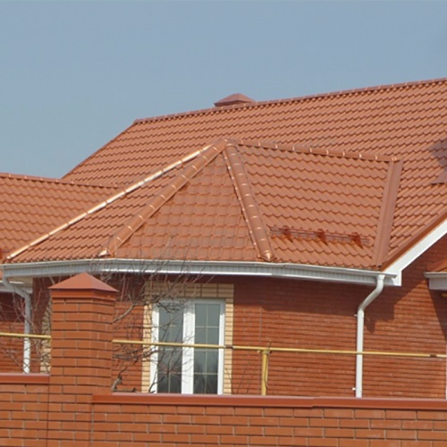 Металлочерепица МП Ламонтерра X (AGNETA-03-CopperCopper-0.5)