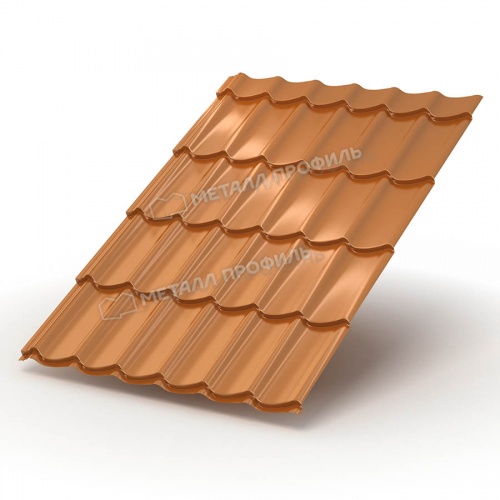 Металлочерепица МП Ламонтерра-XL (AGNETA-03-CopperCopper-0.5)