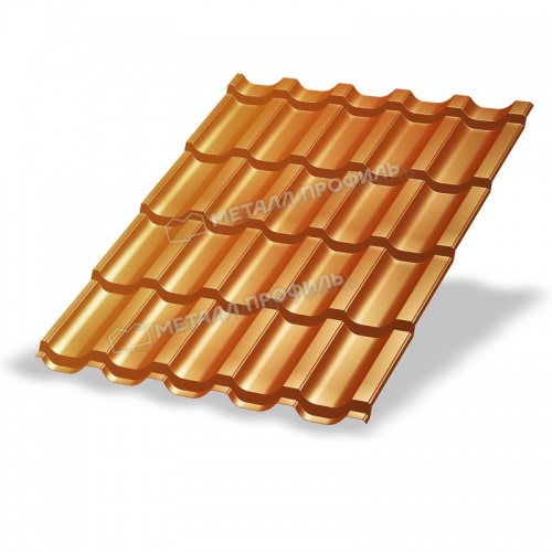 Металлочерепица МП Трамонтана-ML (AGNETA-20-CopperCopper-0.5)