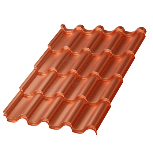 Металлочерепица МП Монтерроса-XL (AGNETA-20-CopperCopper-0.5)