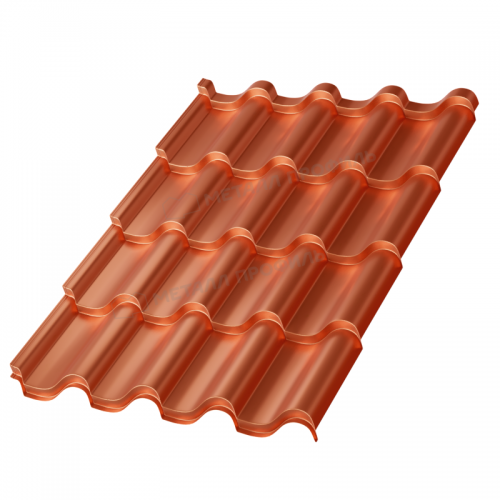 Металлочерепица МП Монтерроса-M (AGNETA-03-CopperCopper-0.5)