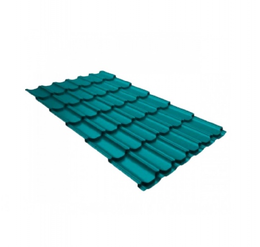 Металлочерепица квинта плюс 0,45 PE RAL 5021 водная синь