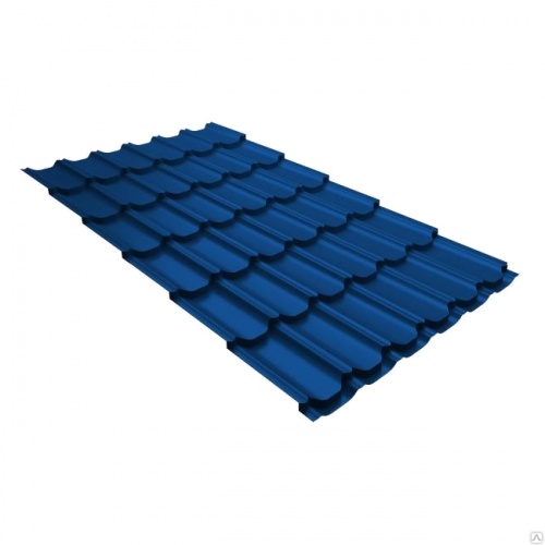 Металлочерепица квинта плюс 0,45 PE RAL 5002 ультрамариново-синий