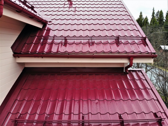 Металлочерепица классик 0,5 Satin RAL 3005 красное вино