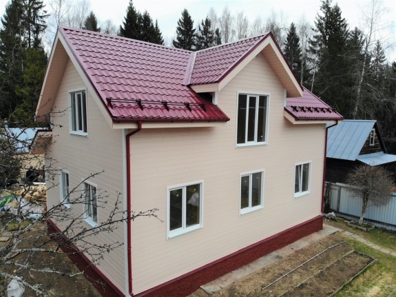 Металлочерепица классик 0,5 Satin RAL 3005 красное вино