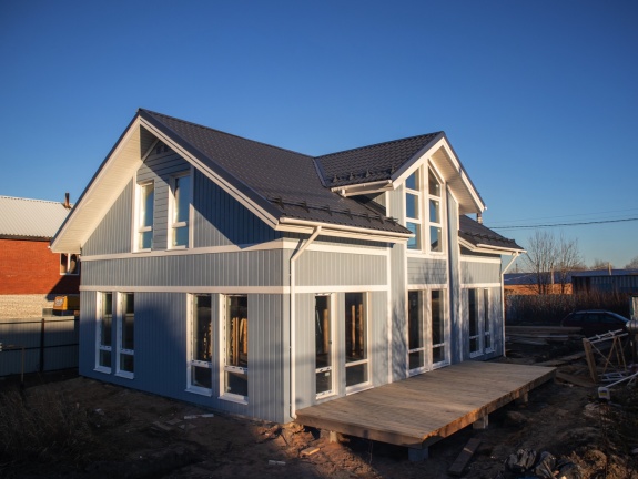 Металлочерепица классик 0,5 Satin RAL 7024 мокрый асфальт