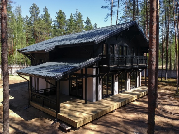 Металлочерепица классик 0,5 Satin RAL 7024 мокрый асфальт