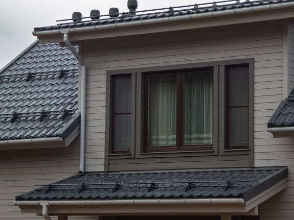 Металлочерепица классик 0,5 Satin RAL 7024 мокрый асфальт