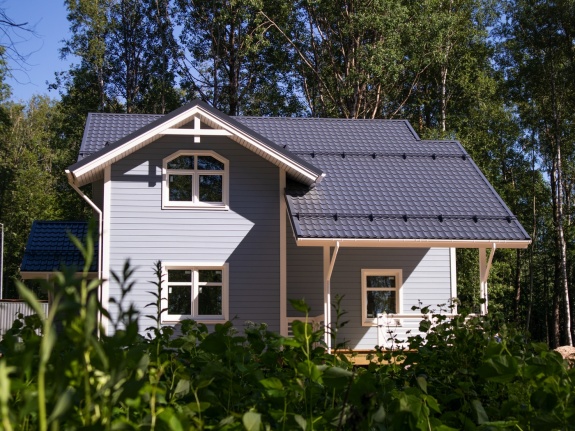 Металлочерепица классик 0,5 Satin RAL 7024 мокрый асфальт