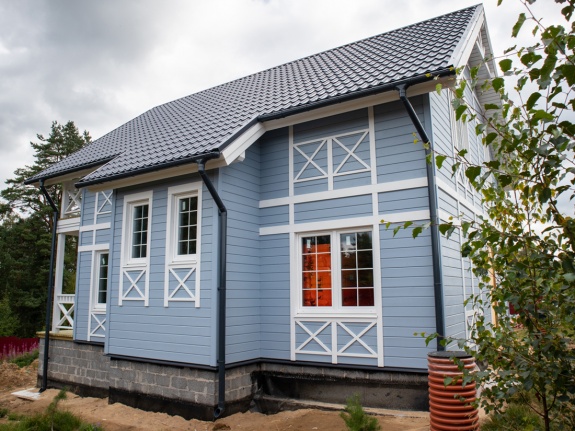 Металлочерепица классик 0,5 Satin RAL 7024 мокрый асфальт