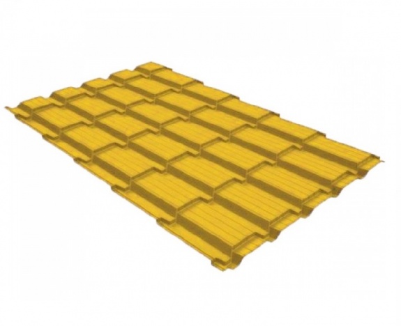 Металлочерепица квадро профи 0,45 PE RAL 1018