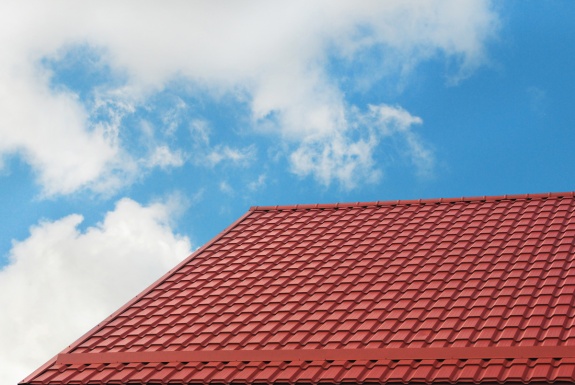 Металлочерепица квадро профи Grand Line 0,5 Velur X RAL 8004 терракота