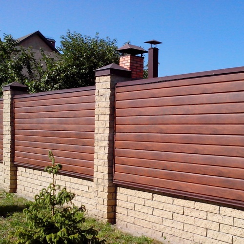 Сайдинг Lбрус-XL-Н-14х335 (ECOSTEEL_MA-01-МореныйДуб-0.5)