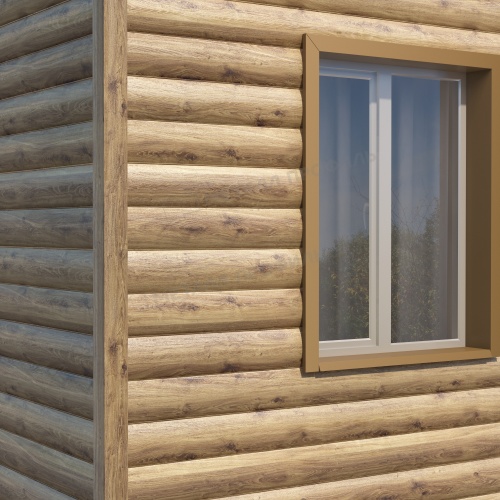 Сайдинг Woodstock-28х330 (ECOSTEEL_T-12-Дуб-0.45)