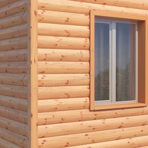 Сайдинг Woodstock-28х330 (ECOSTEEL_T-12-Золотой Орех-0.45)