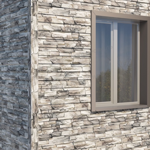 Сайдинг МП СК-14х226 (ECOSTEEL-01-Белый Камень ПР-0.5)