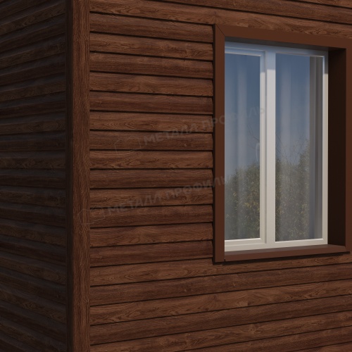 Сайдинг МП СК-14х226 (ECOSTEEL-01-МореныйДуб-0.5)