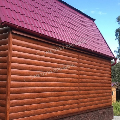 Сайдинг Woodstock-Т-28х330 (ECOSTEEL-01-МореныйДуб-0.5)