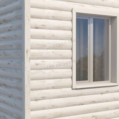 Сайдинг Woodstock-28х330 (ECOSTEEL_MA-01-Беленый Дуб-0.5)