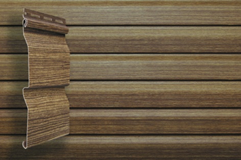 Сайдинг Grand Line Tundra 3,6 виниловый D4,4 кедр