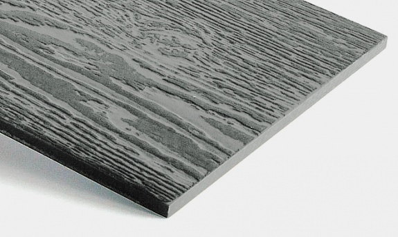 Сайдинг-панель фиброцементная окрашенная структурная СЕРЕБРИСТО-СЕРЫЙ (RAL7001) LATONIT 3000x200x8