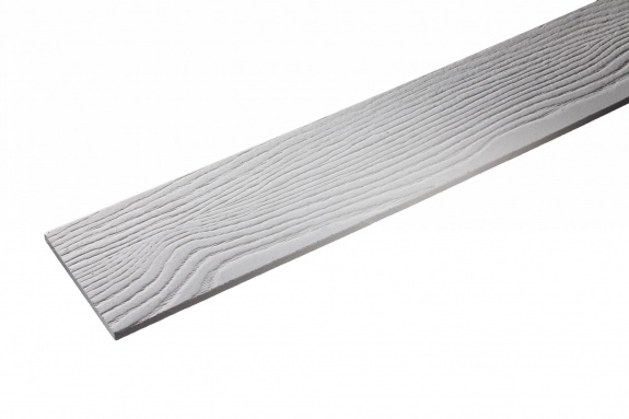 Фибросайдинг доска доборная 3000x100x8мм белая прокрашенная в массе