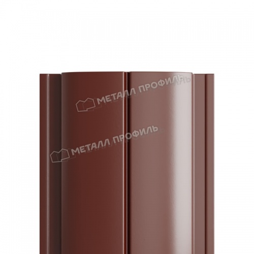 Штакетник металлический МП ELLIPSE-T 19х126 (ПЭ-01-8017-0.4)