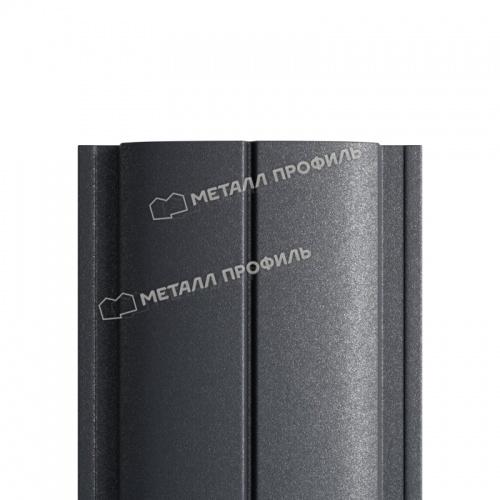 Штакетник металлический МП ELLIPSE-T 19х126 (VALORI-20-Grey-0.5)