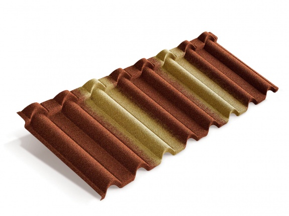 Композитная черепица Metrotile Gallo терракотово-желтый