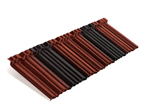 Композитная черепица Metrotile MetroShake 2 красно-черный