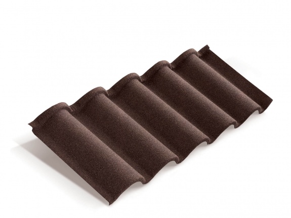Композитная черепица Metrotile Romana коричневый