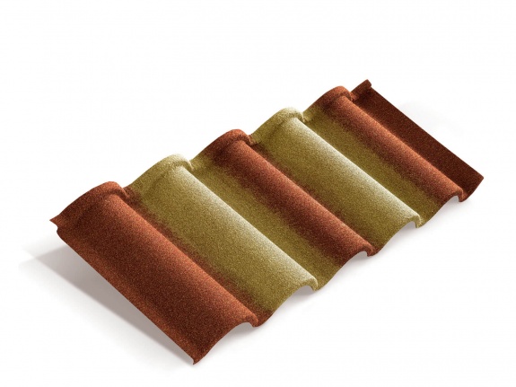 Композитная черепица Metrotile Romana терракотово-желтый