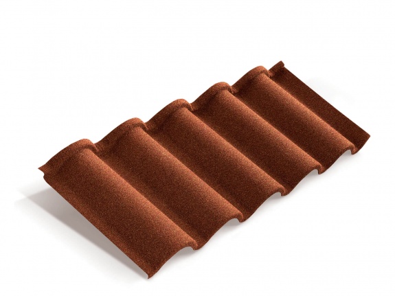 Композитная черепица Metrotile Romana терракотовый
