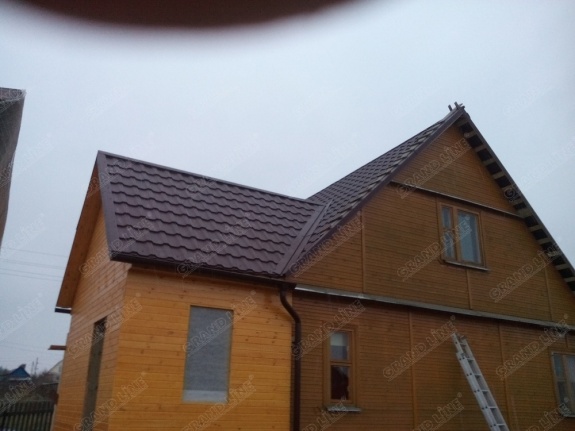 Угол желоба внешний 135 гр 150 мм RAL 8017 шоколад