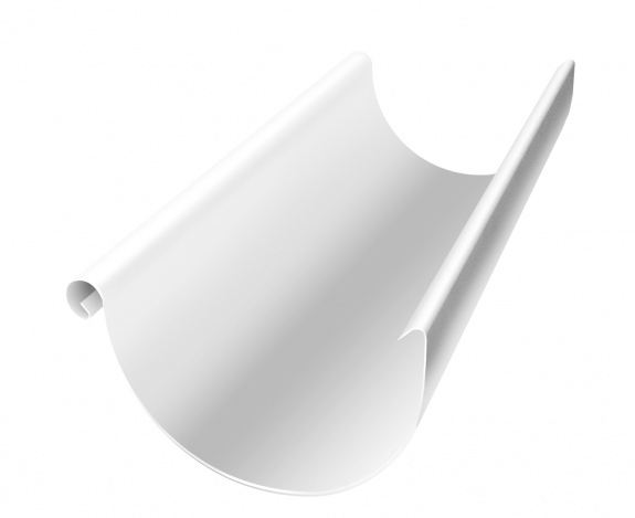 Желоб полукруглый 150 мм 3 м RAL 9003 сигнальный белый