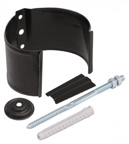 Кронштейн трубы на кирпич 100мм RR 32 темно-коричневый